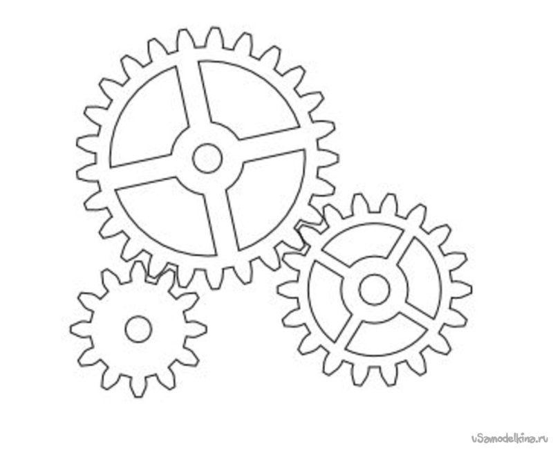 Шестеренка контур