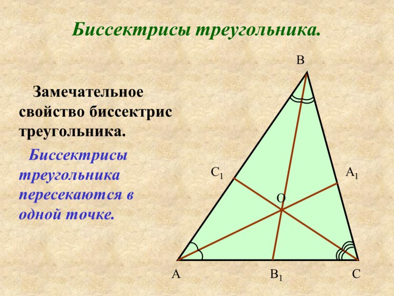 Биссектриса острого треугольника