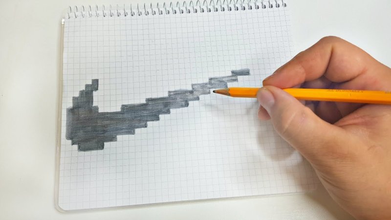 объемные рисунки по клеточкам