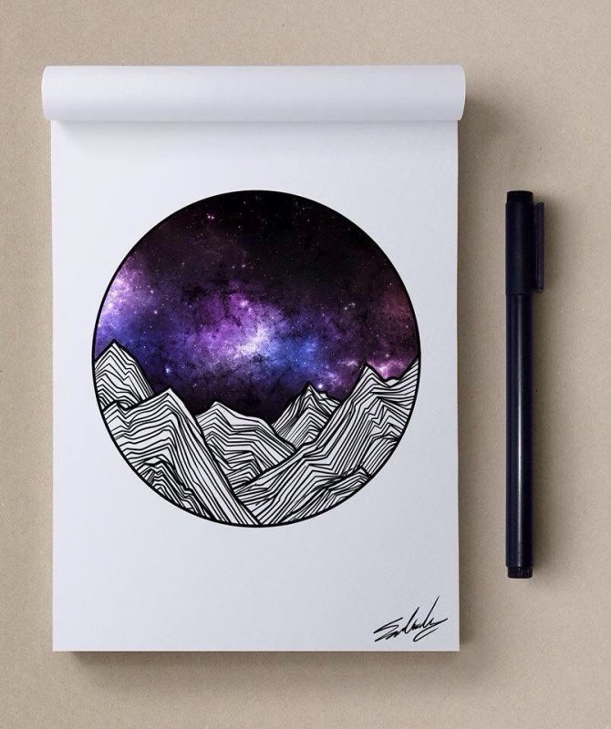 Идеи для рисования космос