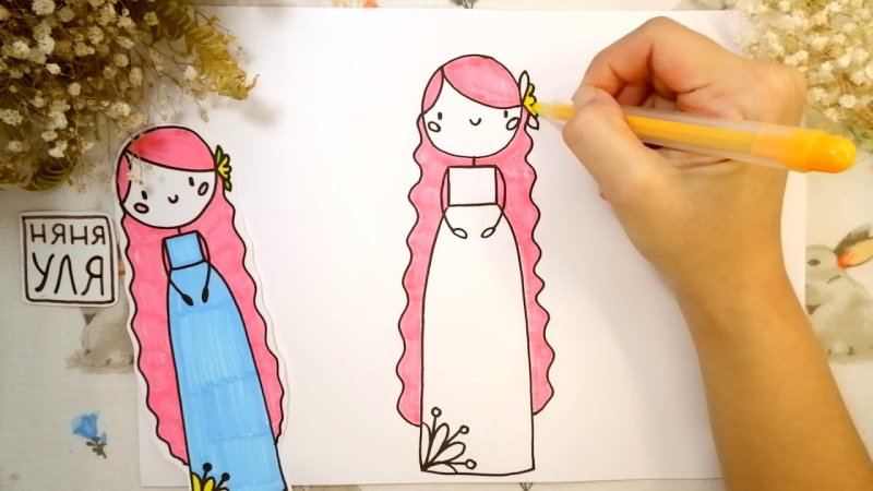 Няня Уля рисование