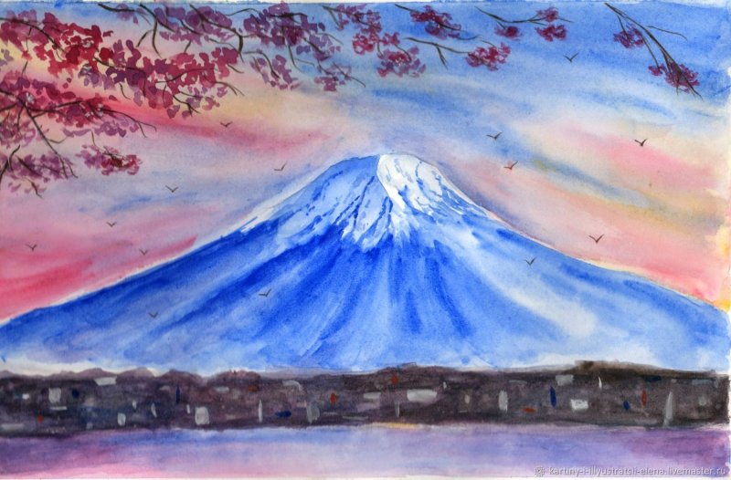 Гора Машук в Пятигорске рисунок