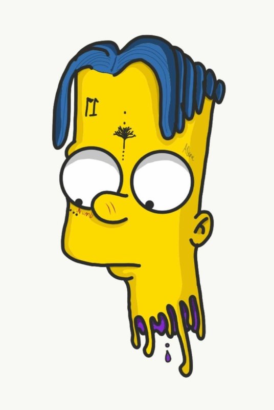 Барт симпсон Lil Peep