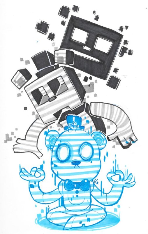 ФНАФ Скотт Коутон арт