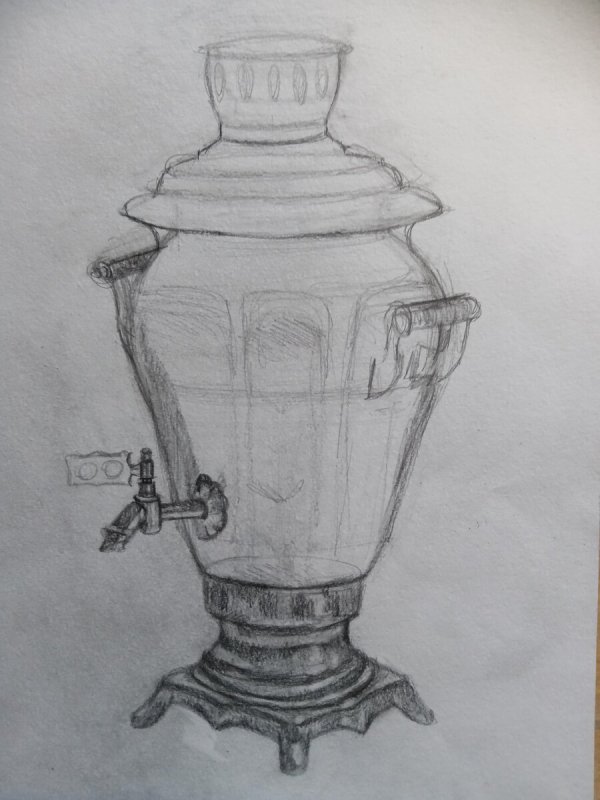 Самовар рисунок