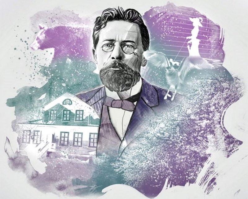 Антон Чехов коллаж
