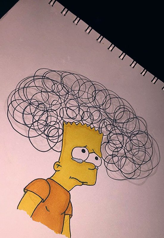 Барт симпсон рисунок