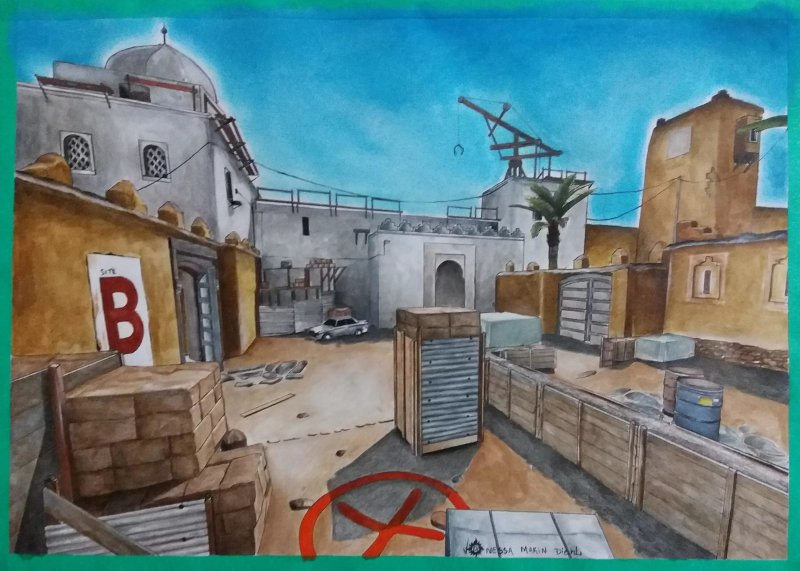 Dust 2 CS go фон