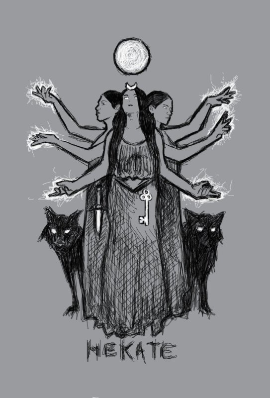 Трехликая богиня Геката