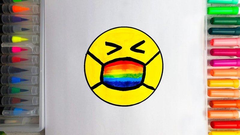 Смайлики радужные