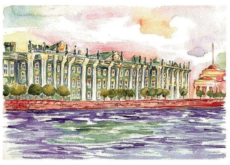 Эрмитаж Питер рисунок