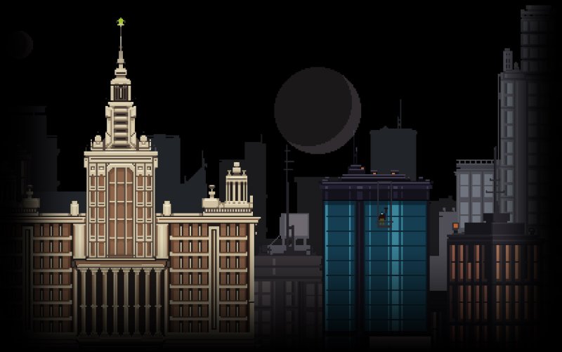 Москва Сити пиксельарт