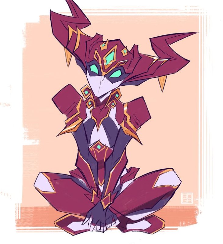 Мираж Warframe Art