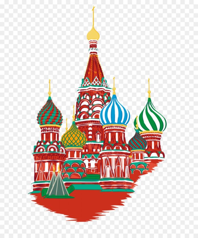 Храм Василия Блаженного Москва рисунок