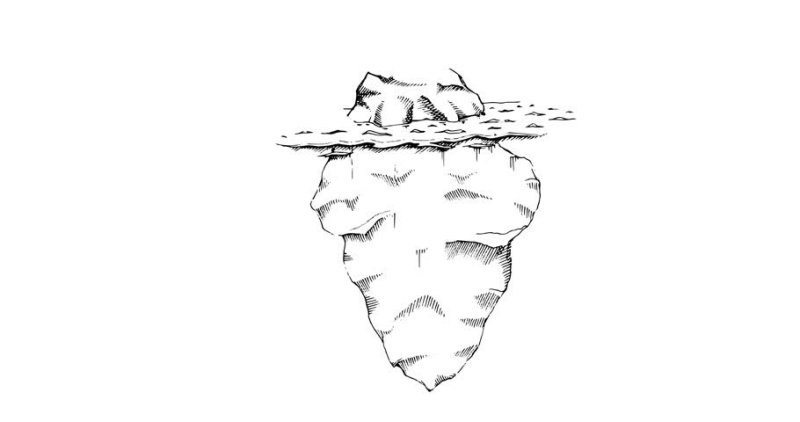 Айсберг рисунок
