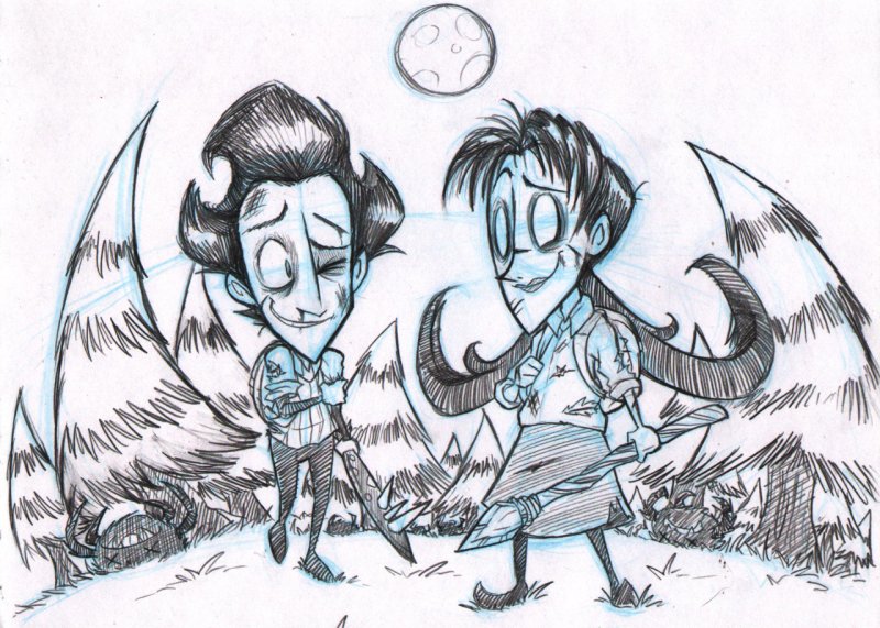 Don't Starve Уилсон и Уиллоу