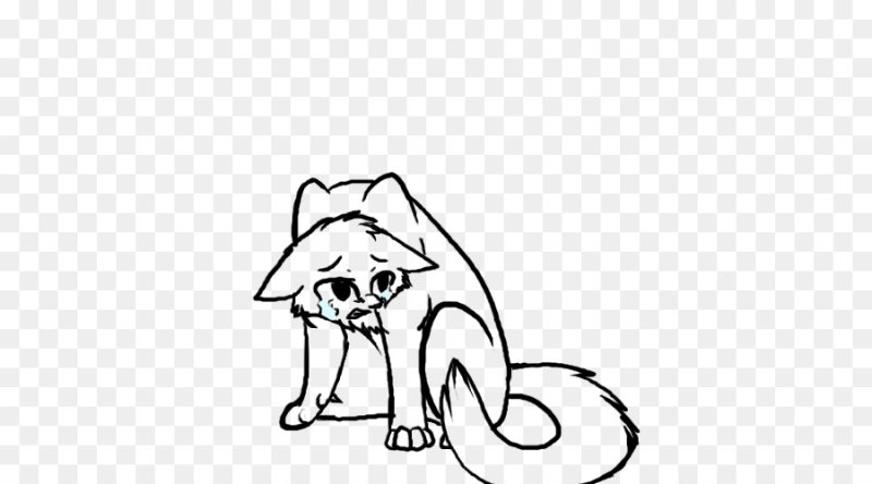 Cartoon Cat Lineart