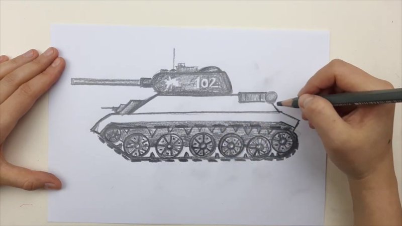 Танк по этапно т 34
