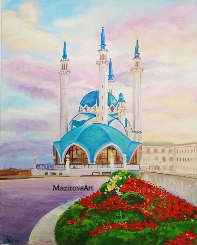 Мечеть кул-Шариф в Казани эскиз