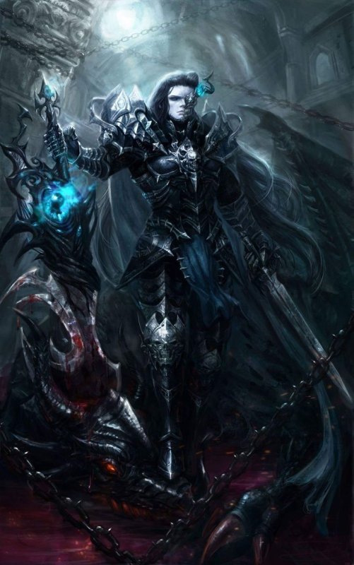 Рыцарь смерти темный Паладин девушка