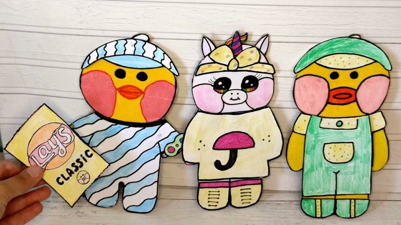 Рисунки для бумажных сюрпризов