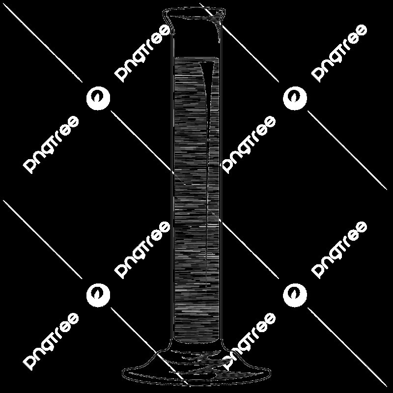 Мерный цилиндр на белом фоне