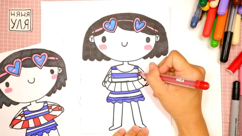 няня уля рисование для детей