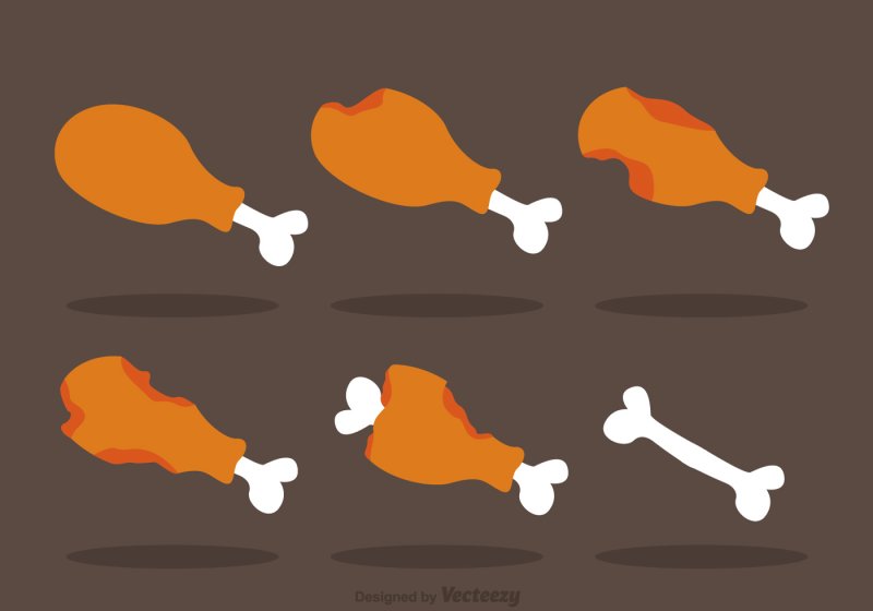 Куриная ножка рисунок