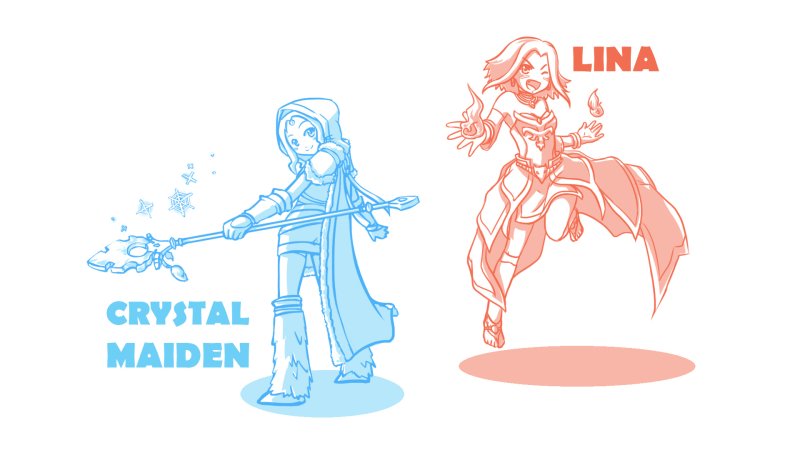 Дота 2 Crystal Maiden Lina
