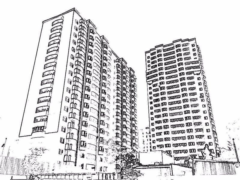 Новостройки карандашом