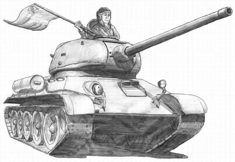 Рисунок танка т 34