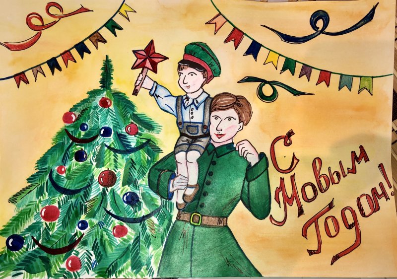 Рисунки на новый год