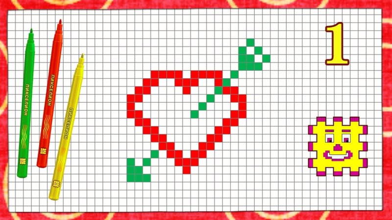 рисунки по клеточкам в тетради красивые и лёгкие для мальчиков