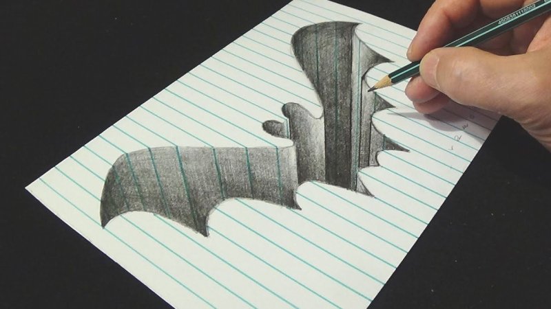 3d рисунки карандашом