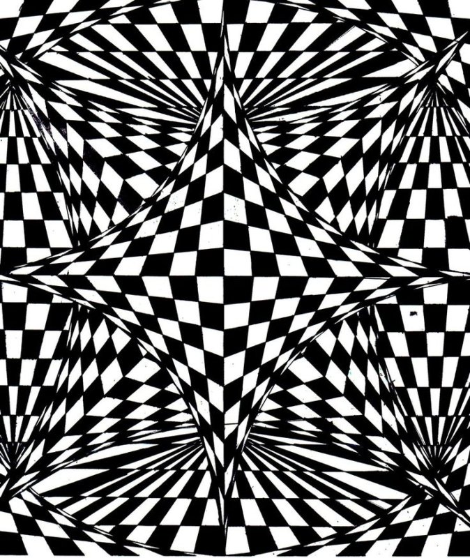 Черно белая иллюзия