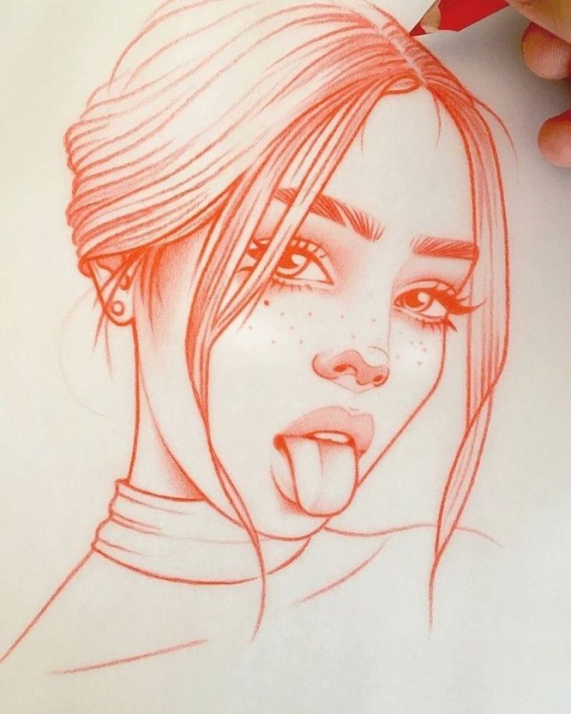 Рисунки для срисовки лица