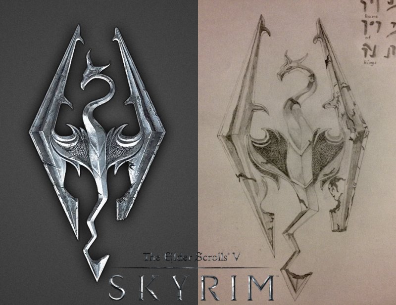 Skyrim рисунки