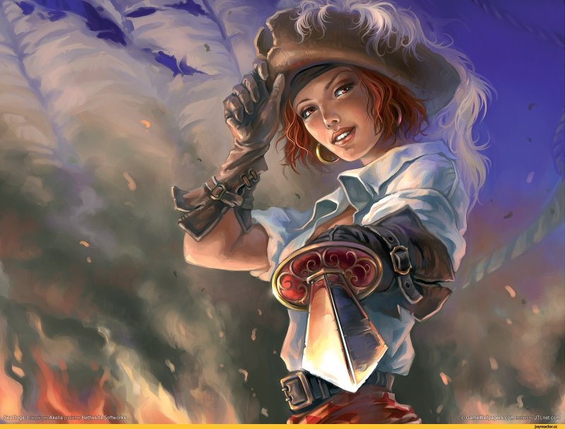 девушка пират