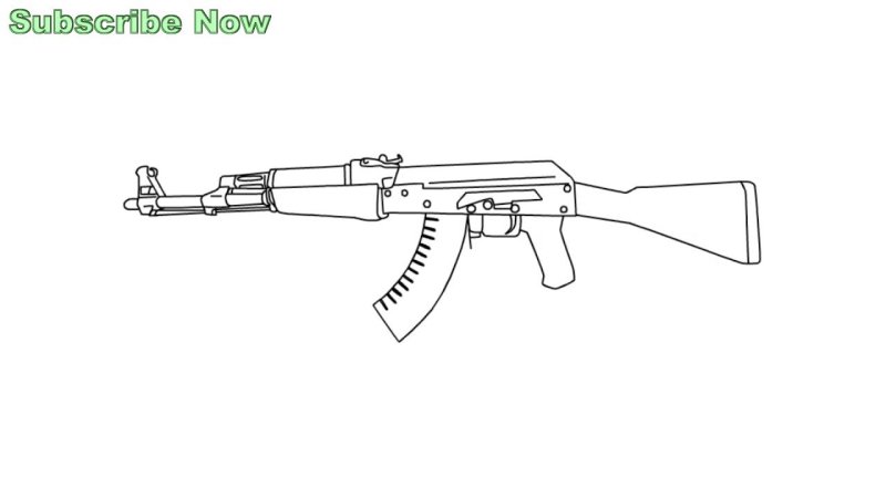 АК 47 раскраска