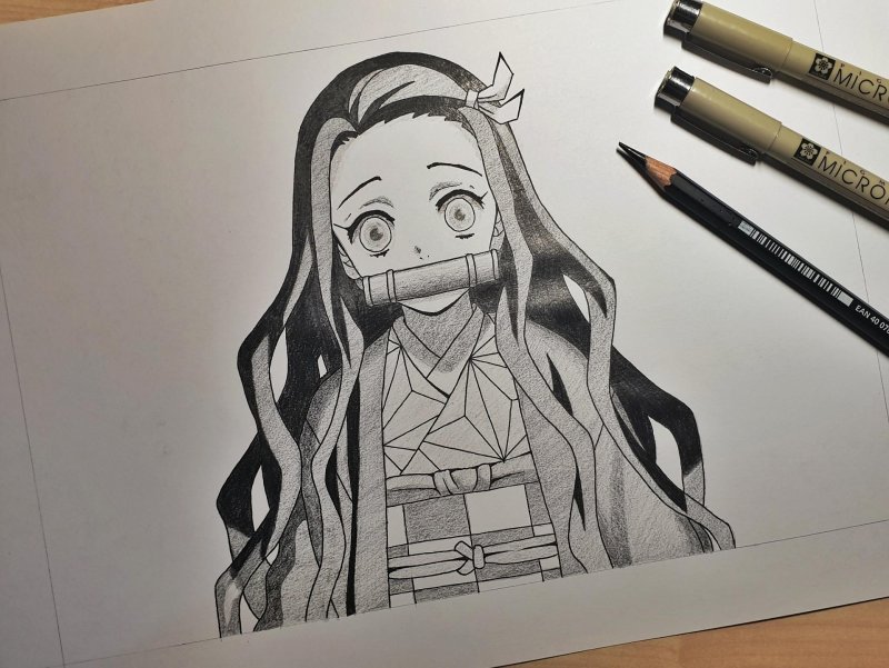 Nezuko рисунок