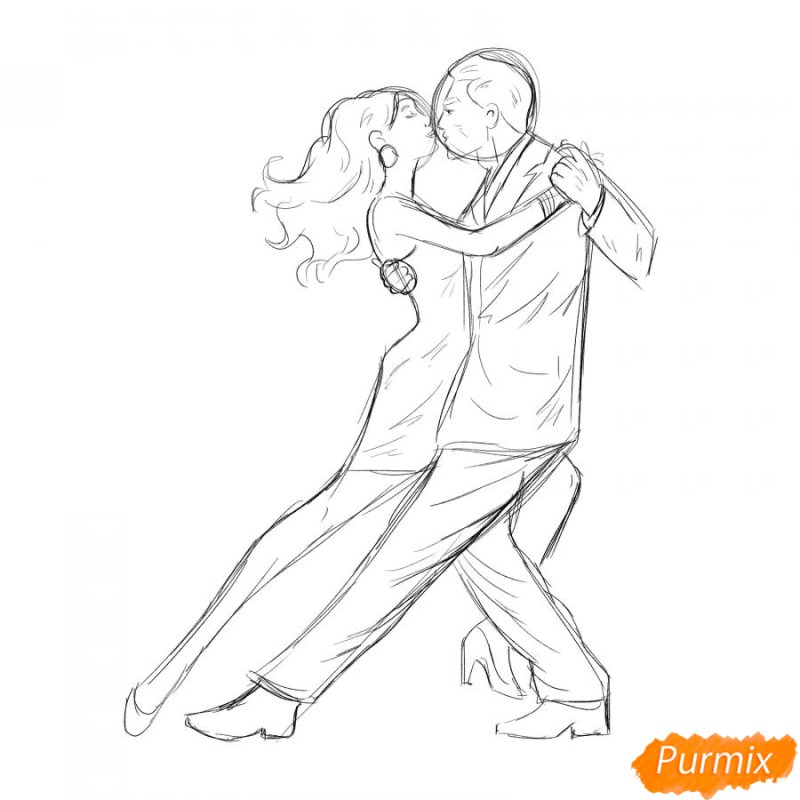 Рисунок танцующих людей