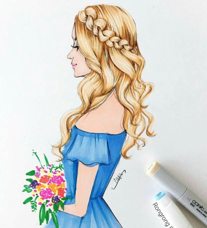 Идеи для рисунков девушек