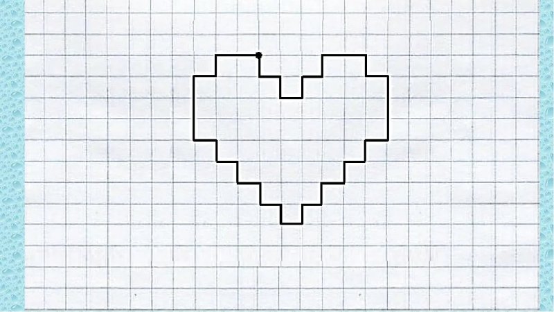 рисунок по клеточкам в тетради для начинающих