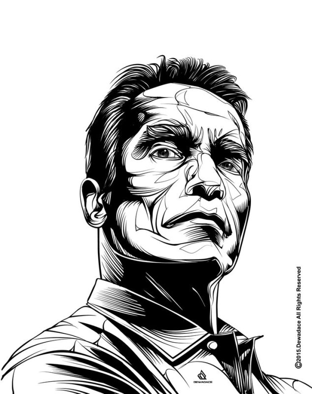 Arnold Schwarzenegger портрет