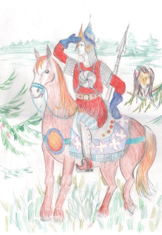 Вещий Олег рисунок