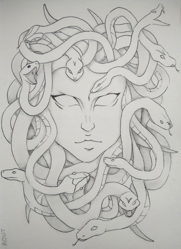 Sketchbook медуза Горгона