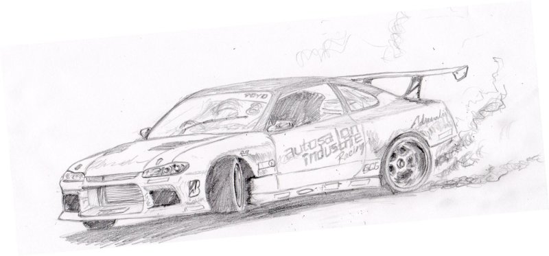 раскраска дрифт машины