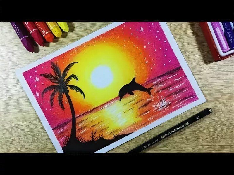 Рисунки красками для начинающих