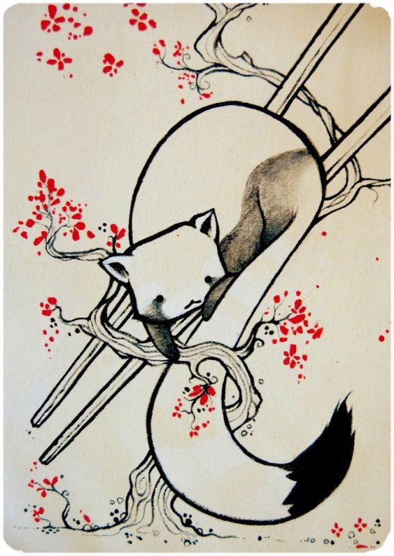 Японские рисунки легкие