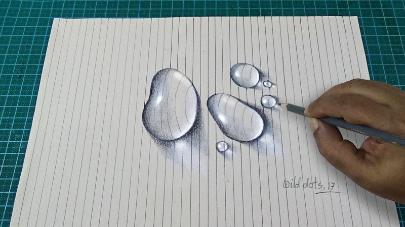 Рисуем каплю воды